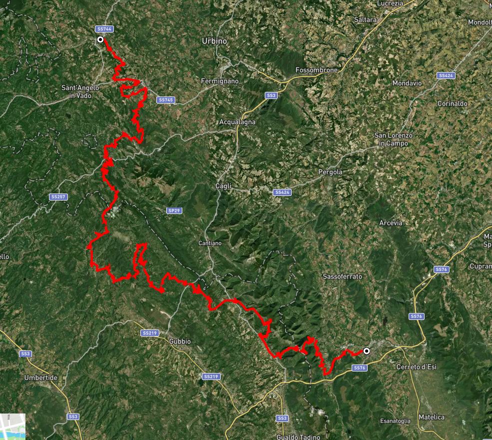 LA BELLEZZA DELLE MARCHE DEL NORD GPS